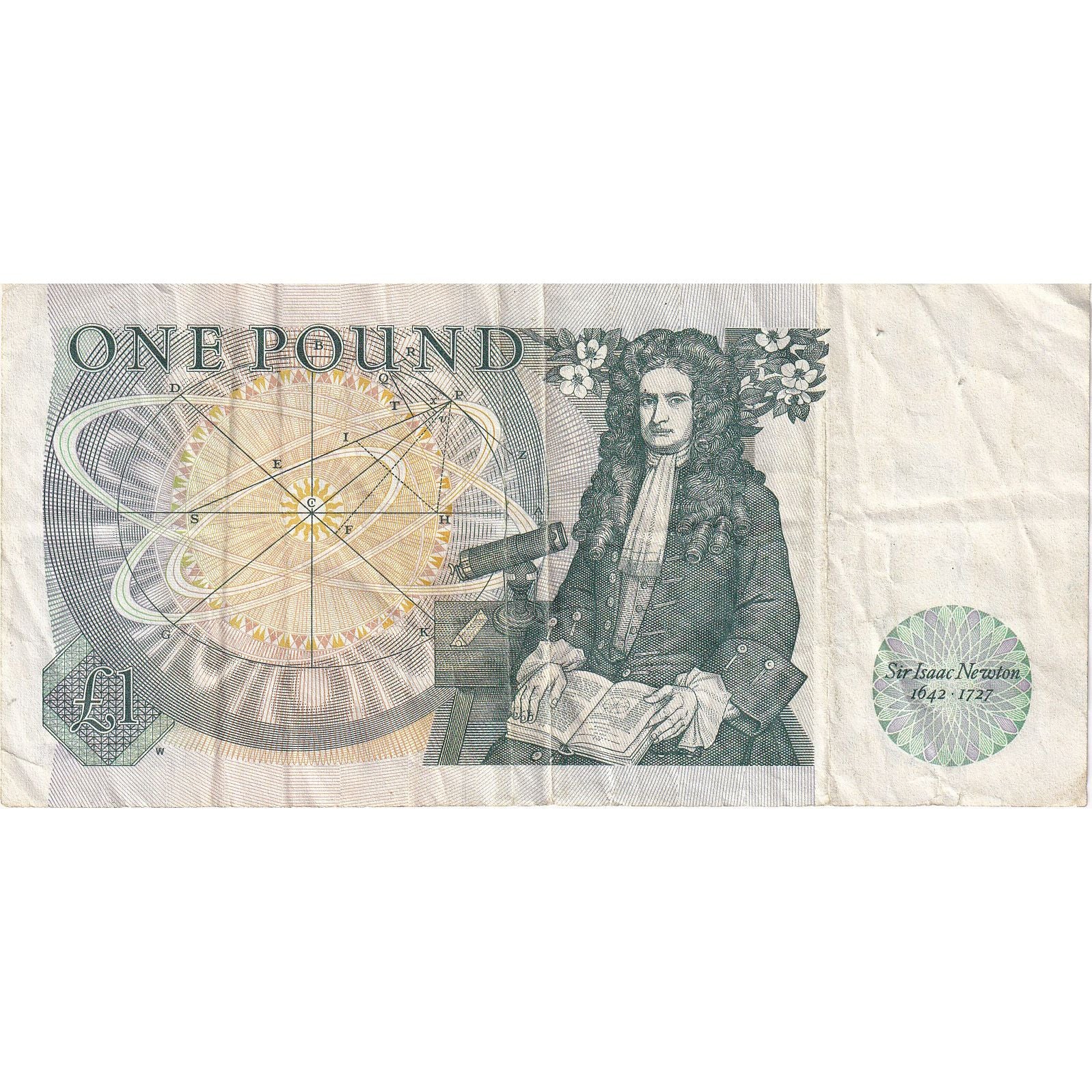 Billet, Grande-Bretagne, 1 Pound, KM:377b, TTB