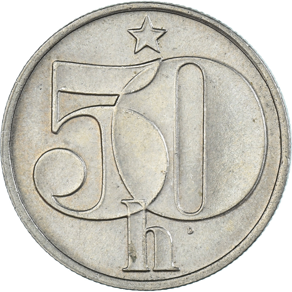 Moneta, Czechosłowacja, 50 Haleru, 1989