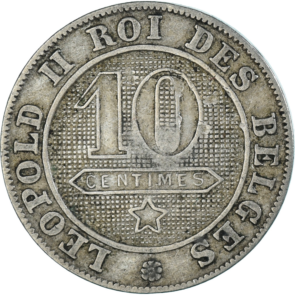Moneda, Bélgica, 10 Centimes, 1894