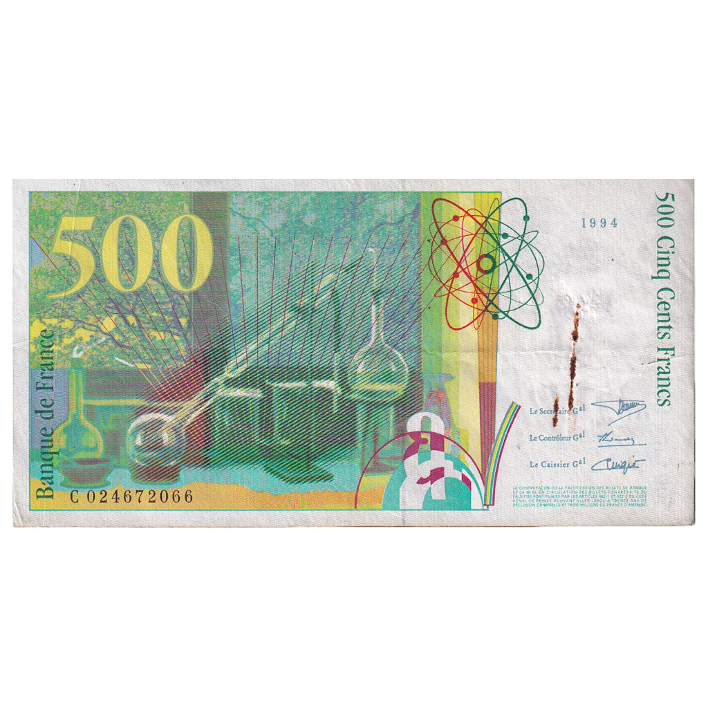 Frankreich, 500 Francs, Pierre et Marie Curie, 1994, C024672066, SS