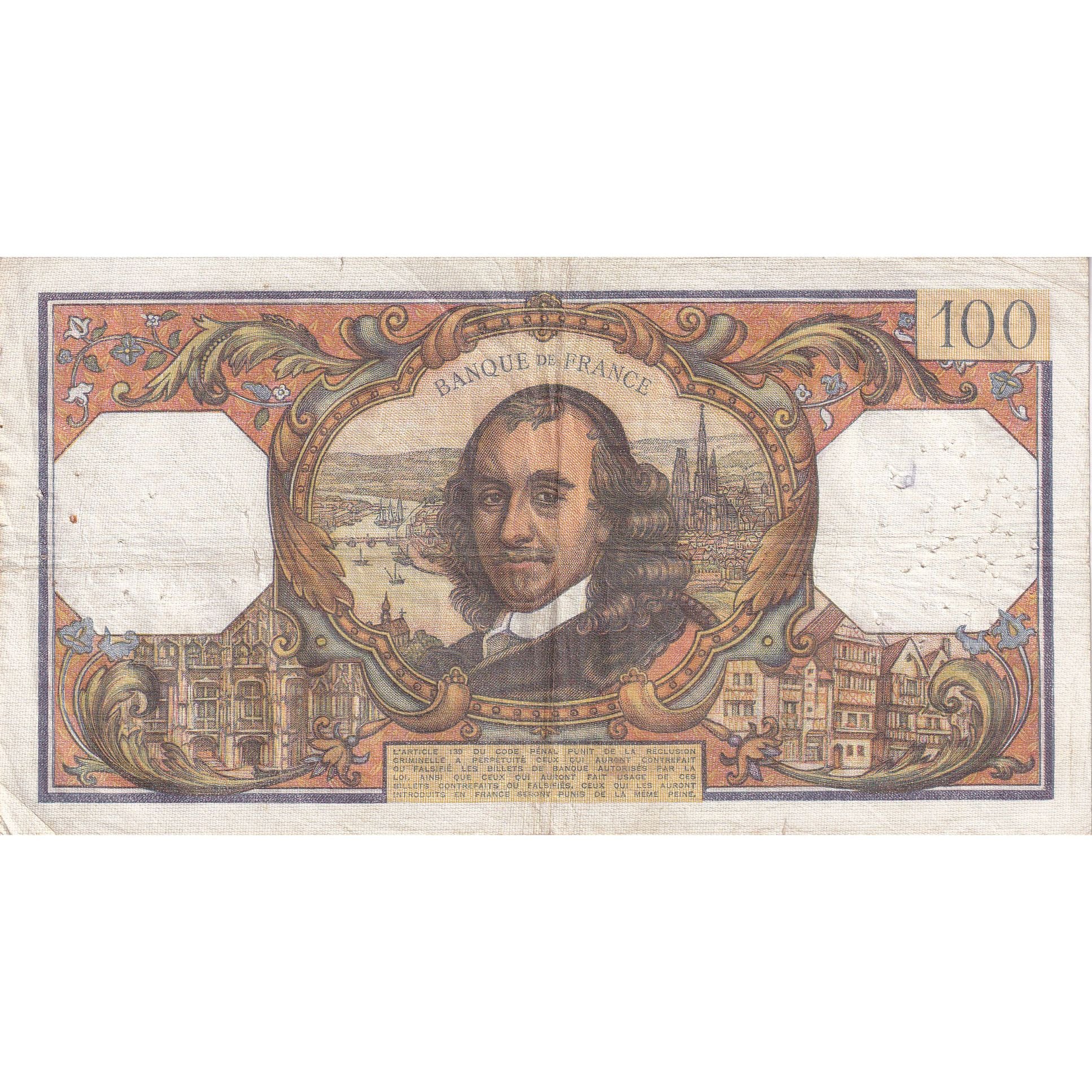 Frankreich, 100 Francs, Corneille, 1968, Y.406, SS, Fayette:65.26, KM:149c