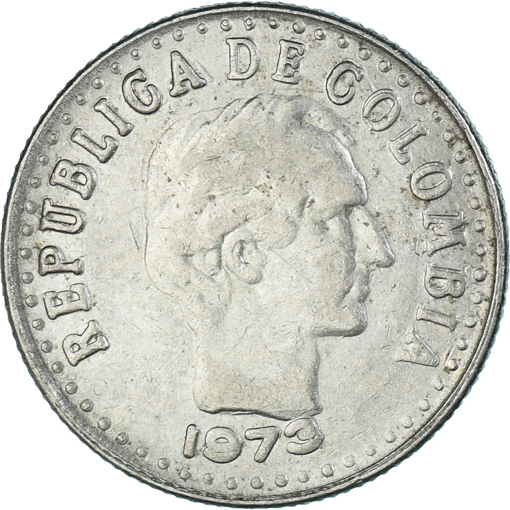 Moneta, Colombia, 10 Centavos, 1973