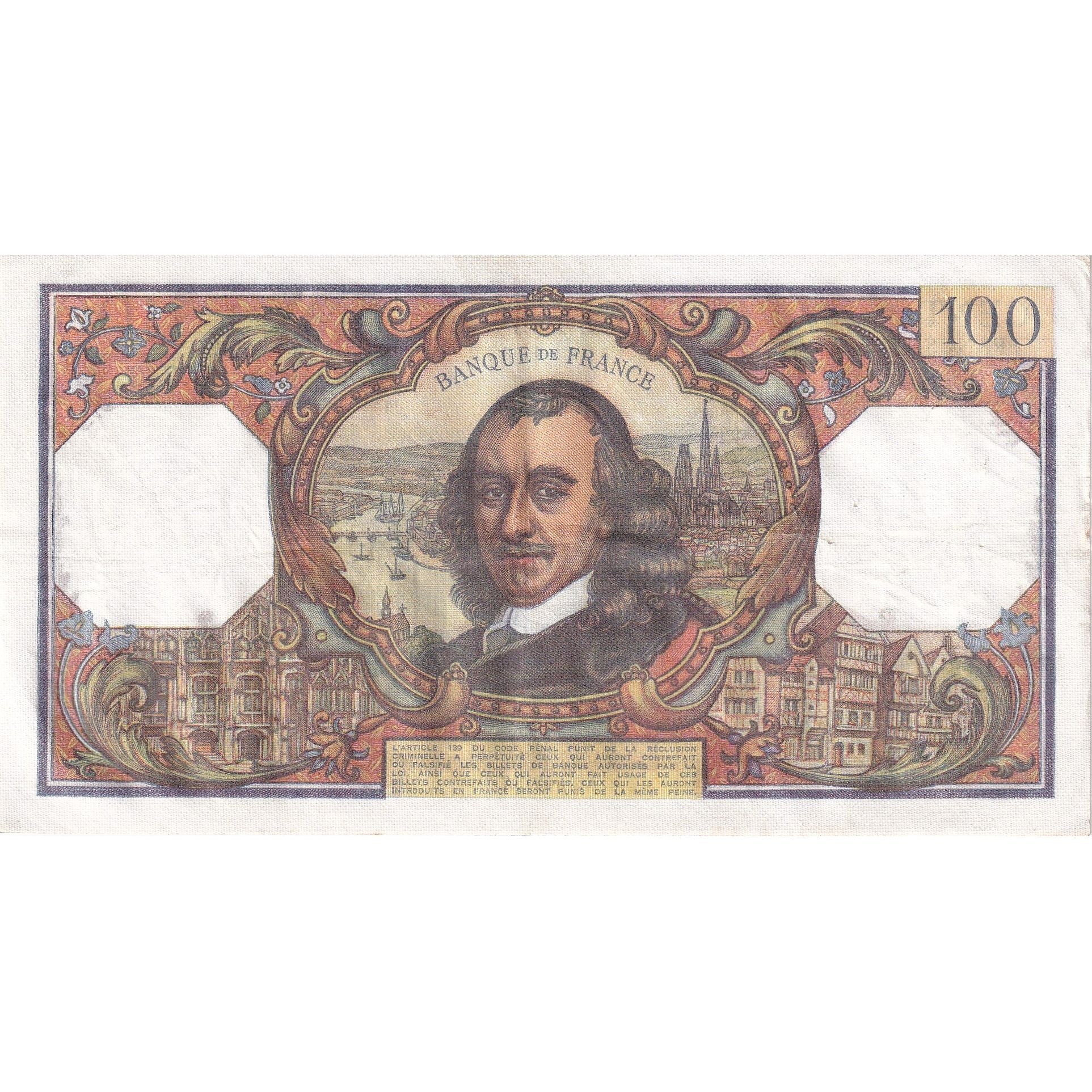 Francia, 100 Francs, Corneille, 1973, U.747, MBC, Fayette:65.43, KM:149d