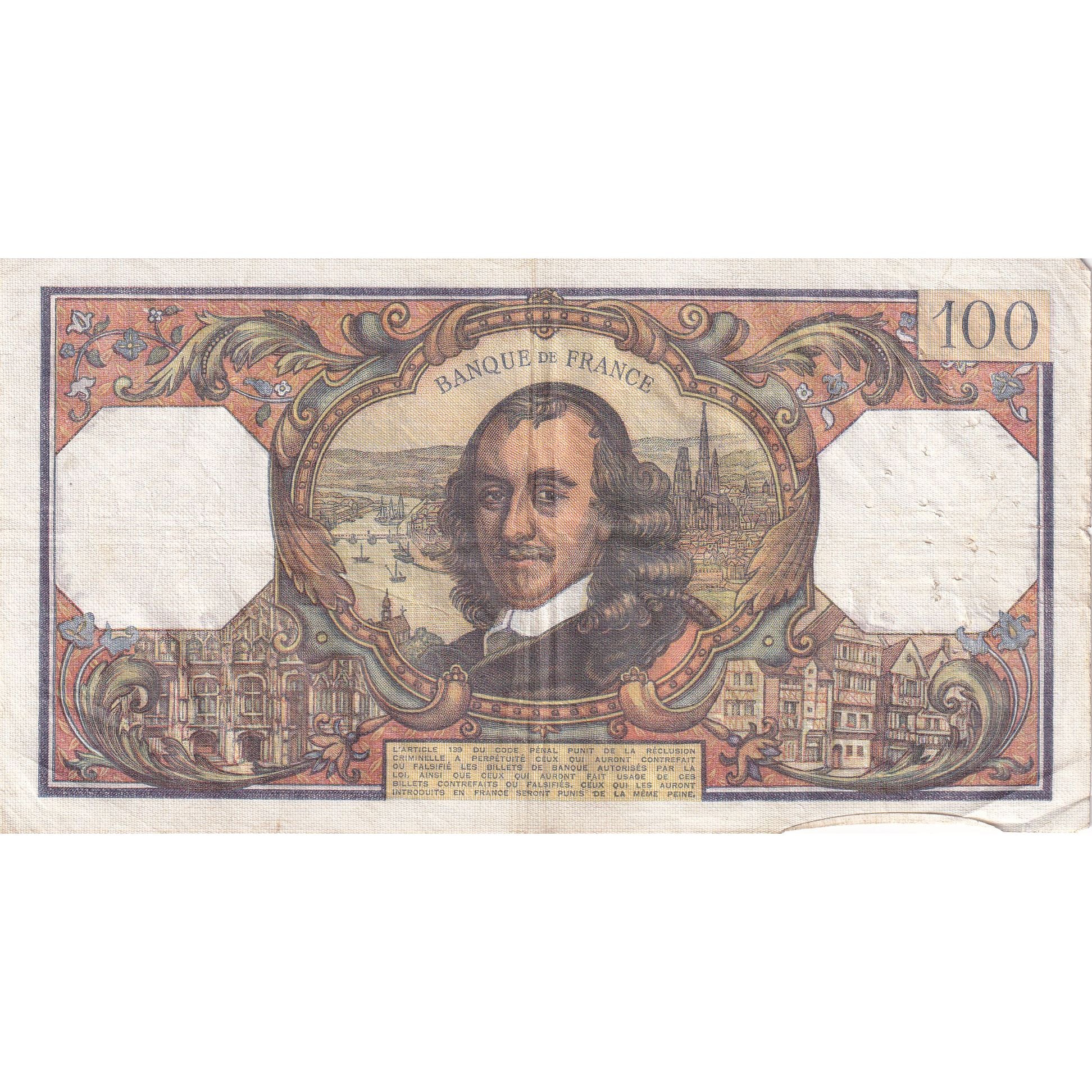 France, 100 Francs, Corneille, 1974, D.803, TTB, Fayette:65.46, KM:149d