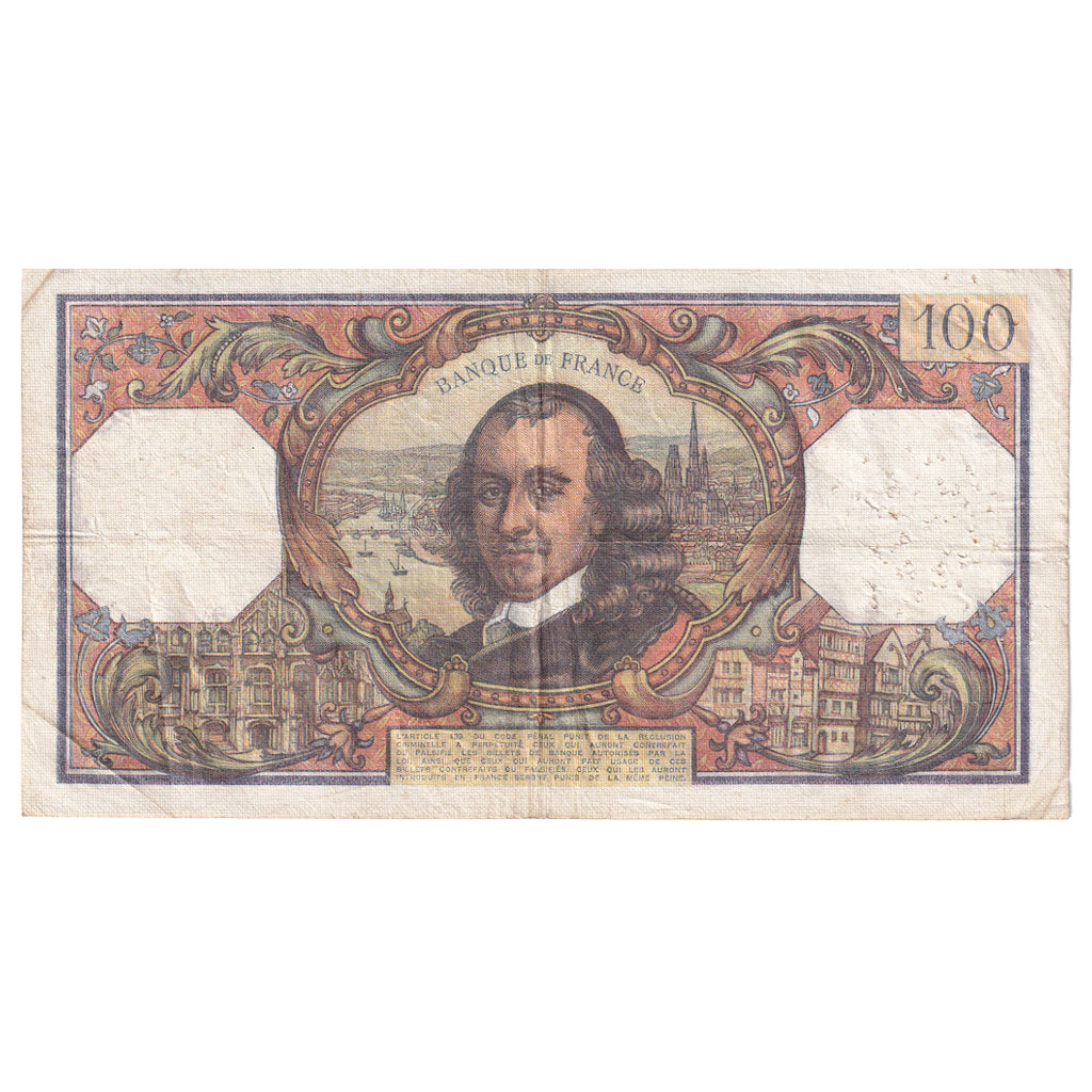 France, 100 Francs, Corneille, 1974, C.782, TTB, Fayette:65.45, KM:149d