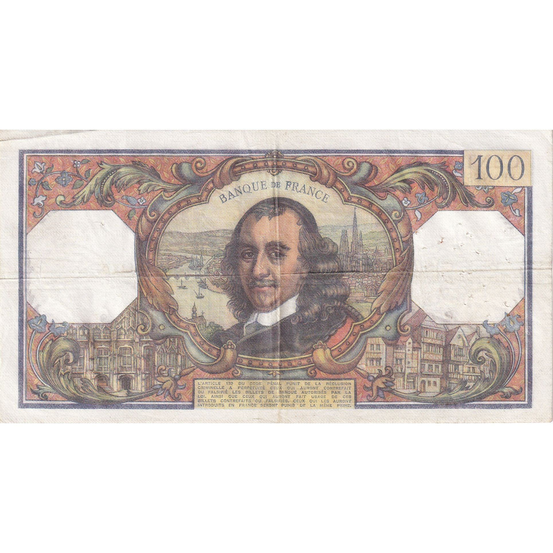 France, 100 Francs, Corneille, 1976, W.989, TTB, Fayette:65.54, KM:149f
