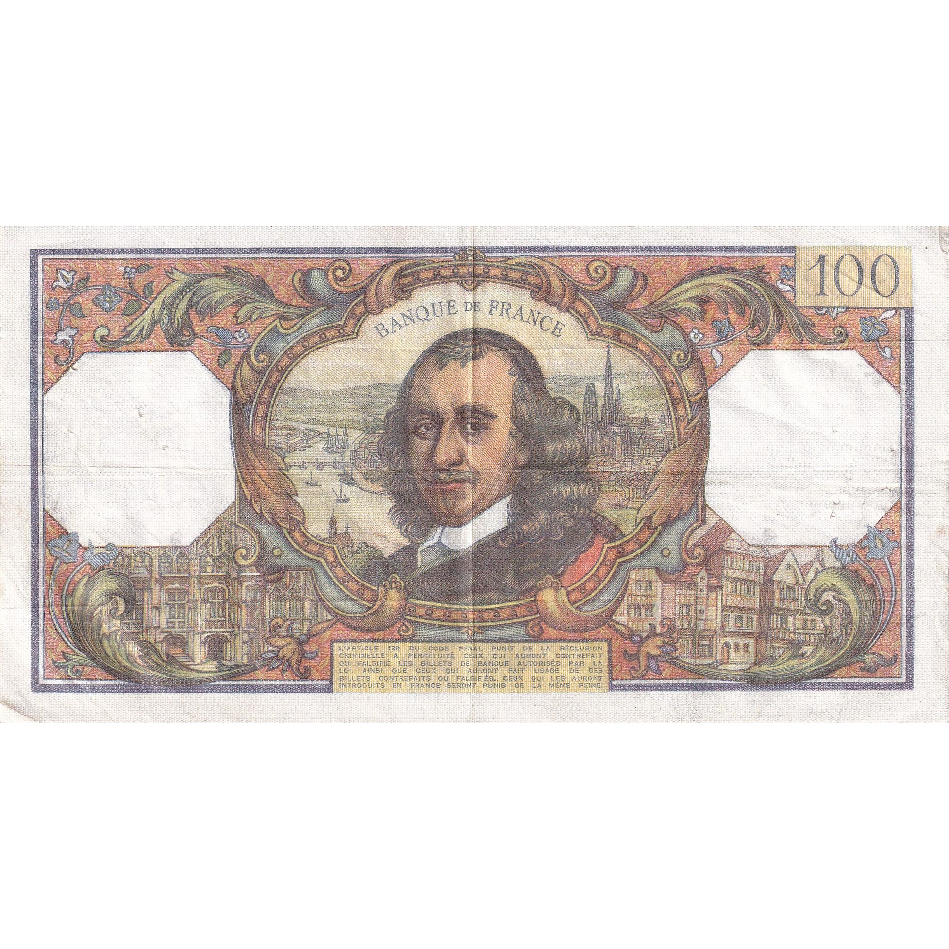 France, 100 Francs, Corneille, 1976, S.927, TTB, Fayette:65.51, KM:149f