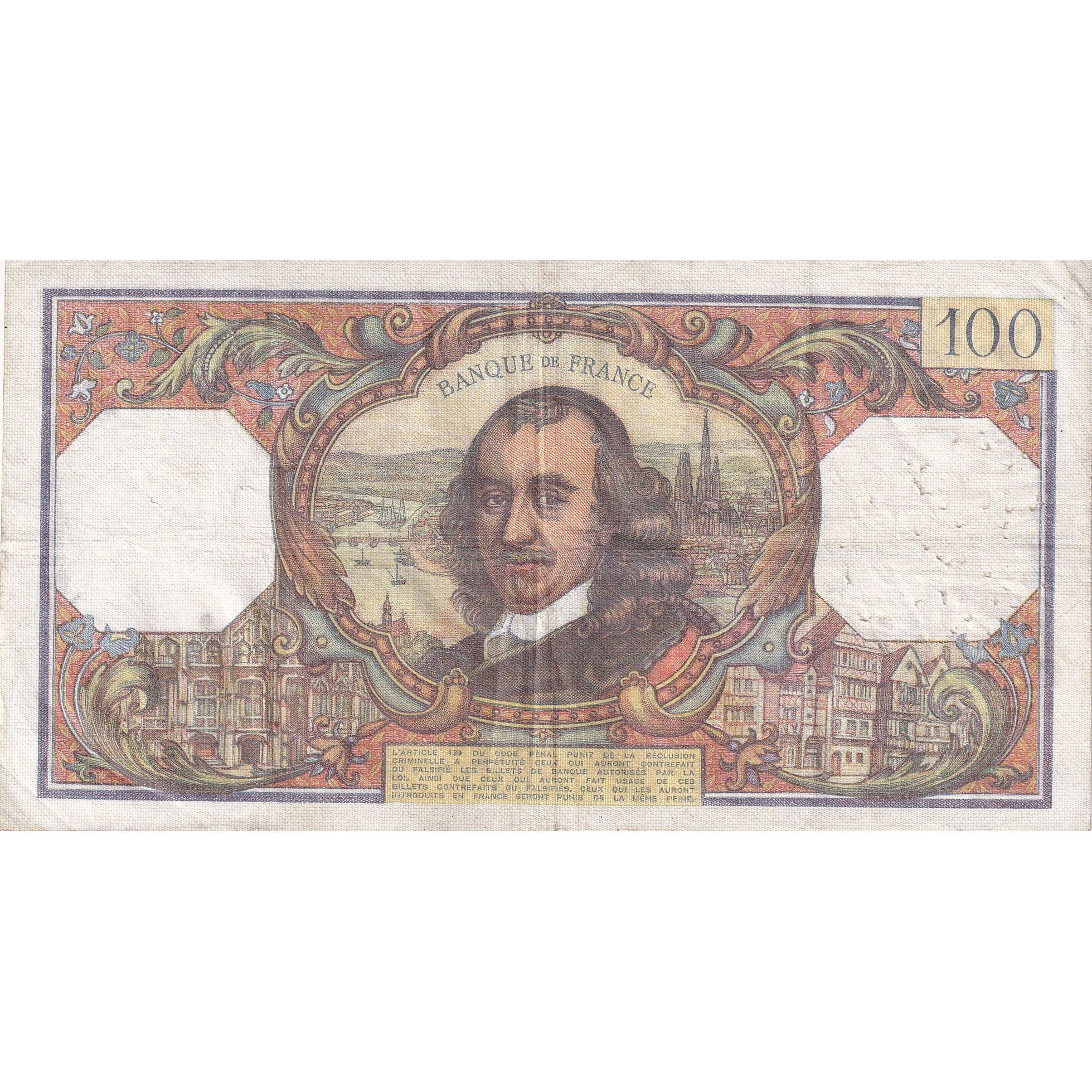 France, 100 Francs, Corneille, 1977, R.1045, TTB, Fayette:65.56, KM:149f