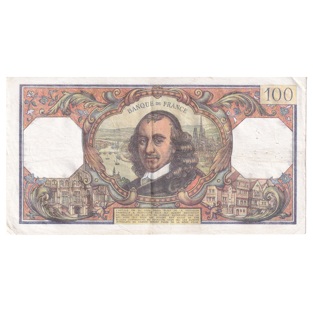 France, 100 Francs, Corneille, 1977, M.1099, TTB, Fayette:65.59, KM:149f