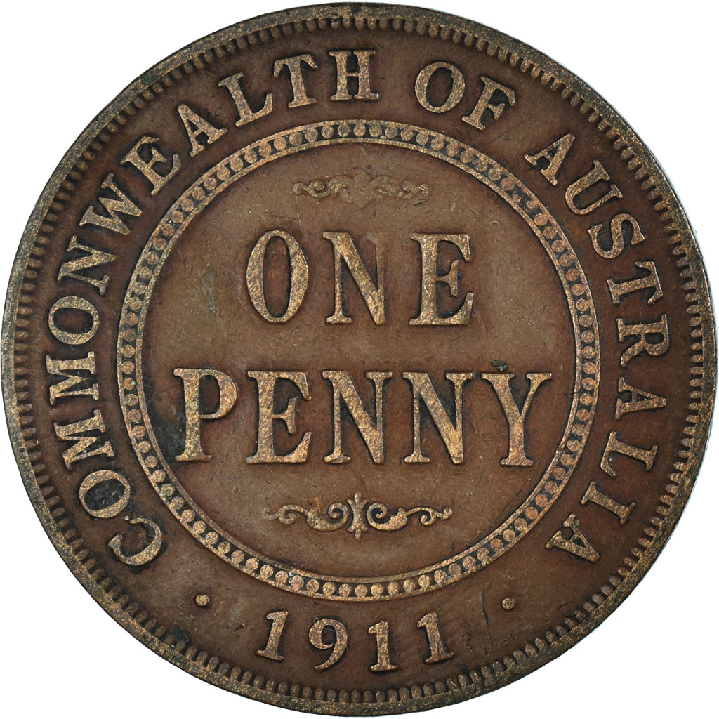 Monnaie, Australie, Penny, 1911