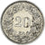 Moneda, Suiza, 20 Rappen, 1954
