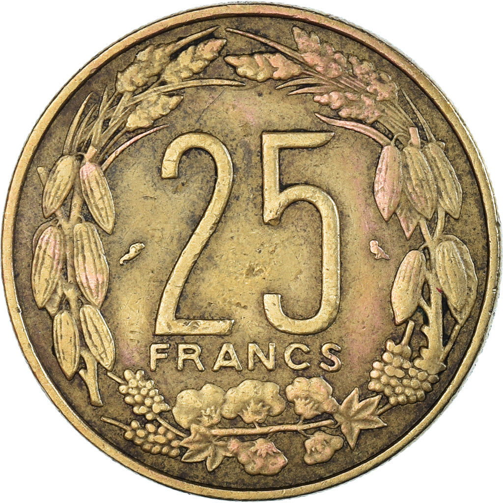 Coin, Equatorial Africa, 25 Francs, 1972