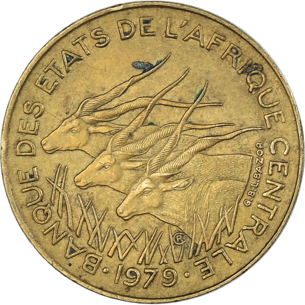 Münze, Zentralafrikanische Staaten, 5 Francs, 1979
