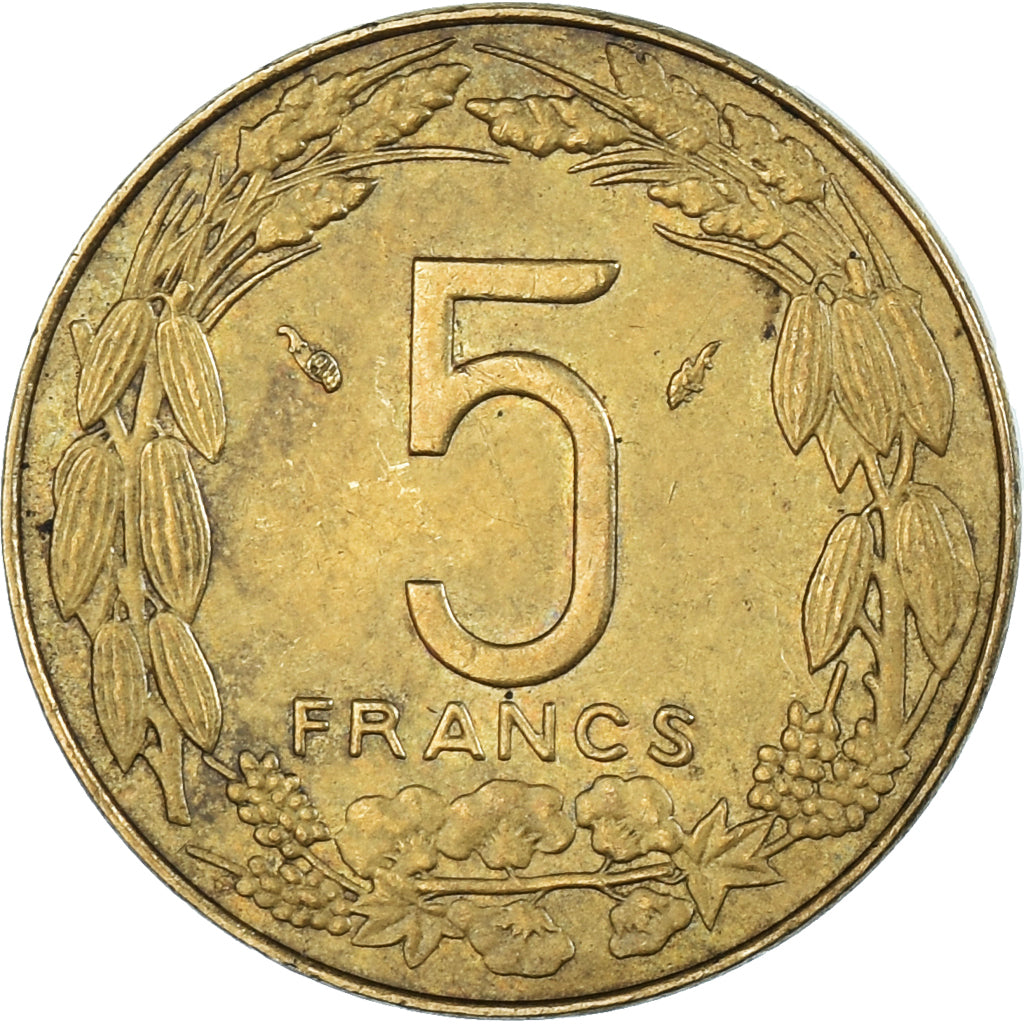 Münze, Zentralafrikanische Staaten, 5 Francs, 1979