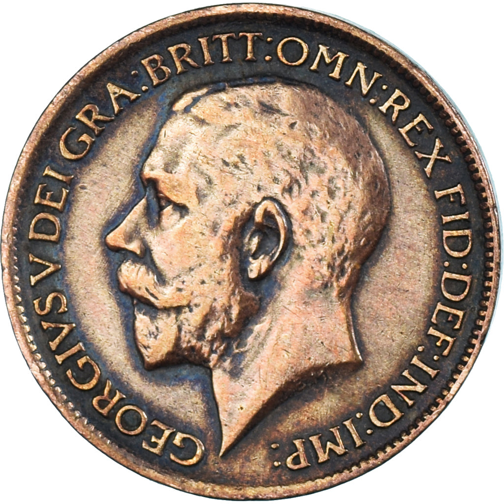 Monnaie, Grande-Bretagne, Farthing, 1913