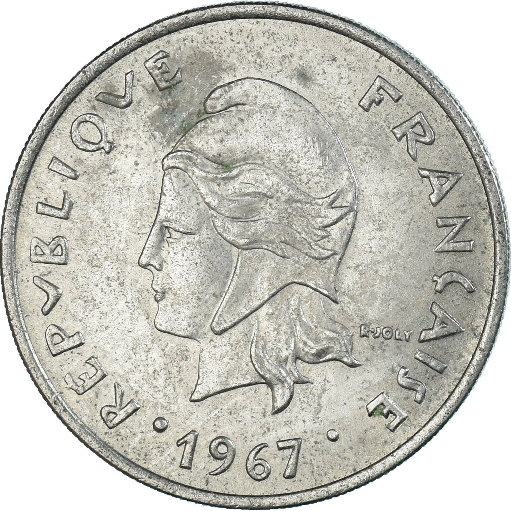Moneta, Polinezja Francuska, 20 Francs, 1967