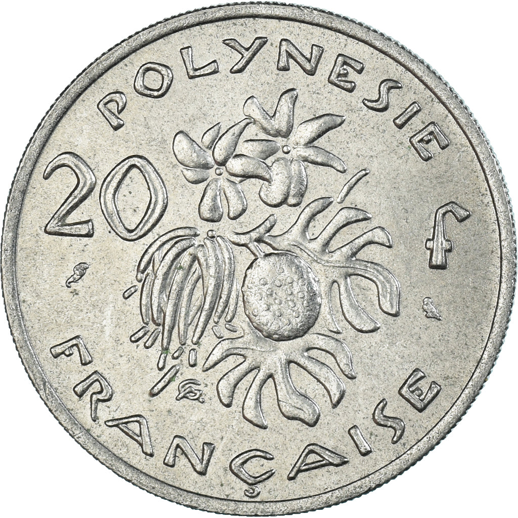 Moneta, Polinezja Francuska, 20 Francs, 1967