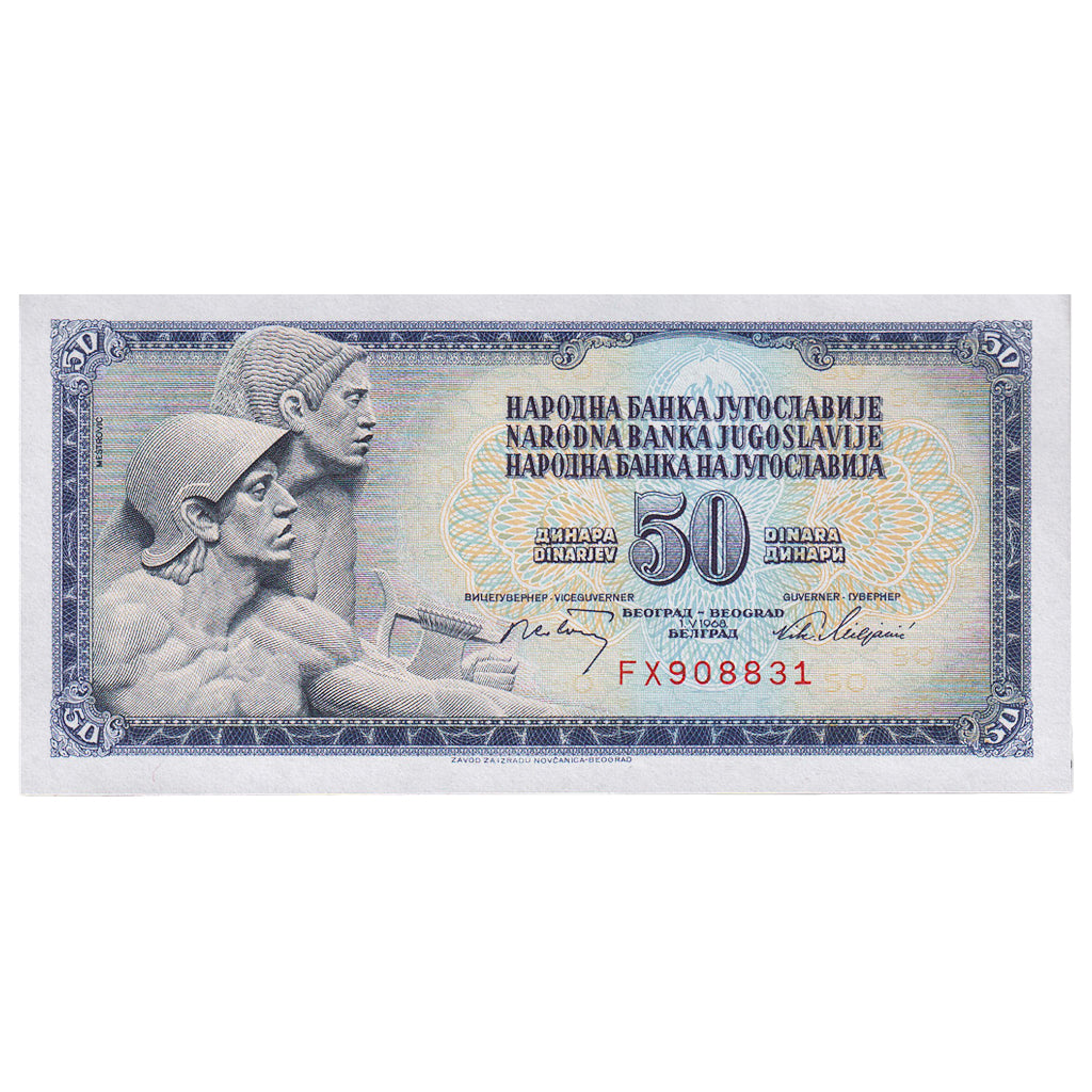 Jugoslawien, 50 Dinara, 1968, 1968-05-01, KM:83a, UNZ