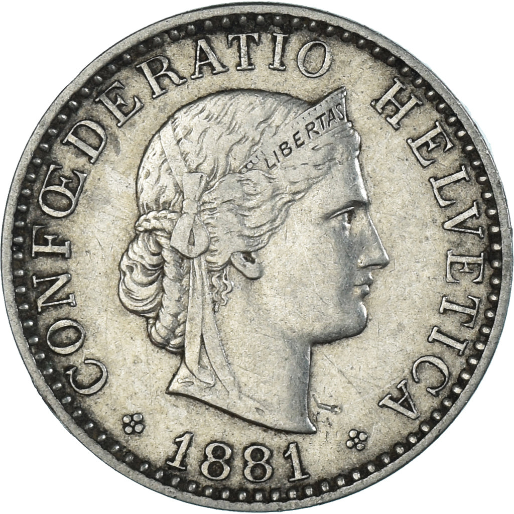 Moneta, Svizzera, 20 Rappen, 1881