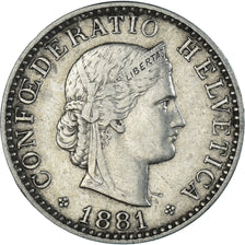 Moneta, Svizzera, 20 Rappen, 1881
