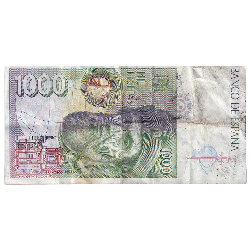 Spain, 1000 Pesetas, Undated (1992), KM:163, EF(40-45)
