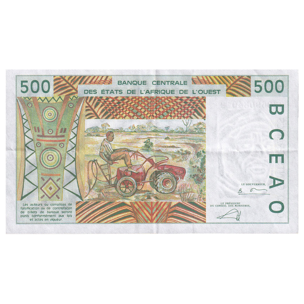 Communauté économique des États de l'Afrique de l'Ouest, 500 Francs, 2002