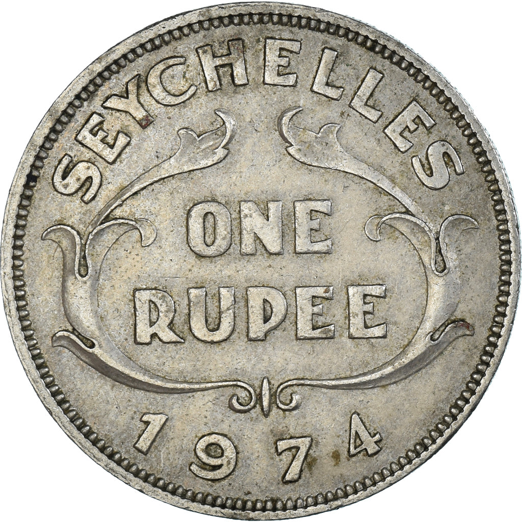 Monnaie, Seychelles, Rupee, 1974