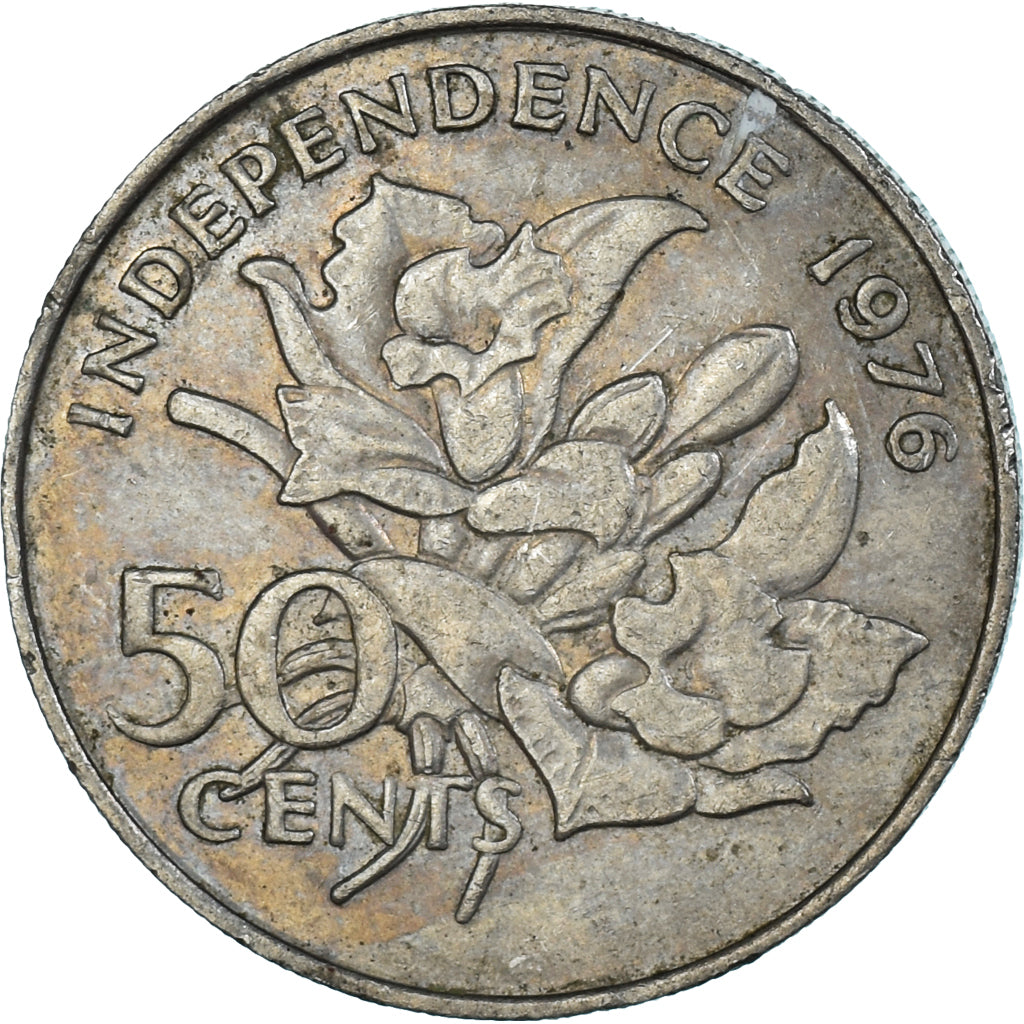 Moneta, Seychelles, 50 Cents, 1976