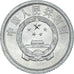 Coin, China, Fen, 1975