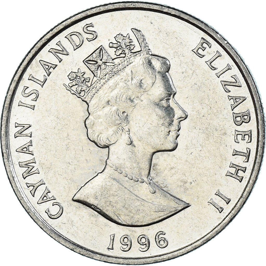 Moneda, Islas Caimán, 25 Cents, 1996