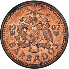 Monnaie, Barbade, Cent, 1992