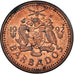 Monnaie, Barbade, Cent, 1992