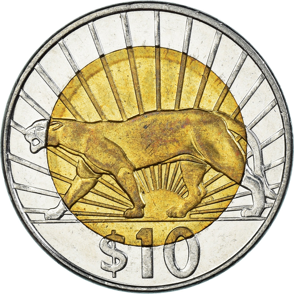 Moneda, Uruguay, 10 Pesos, 2015