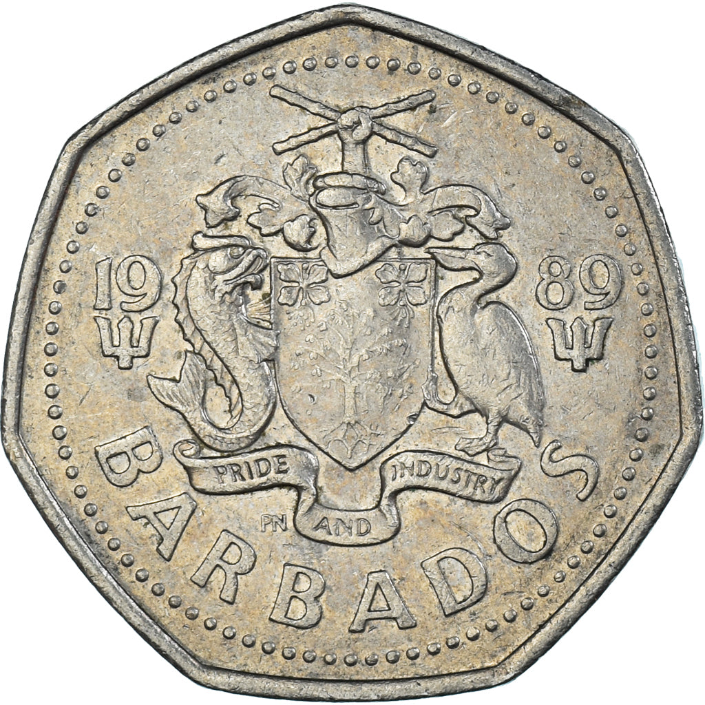 Munten, Barbados, Dollar, 1989