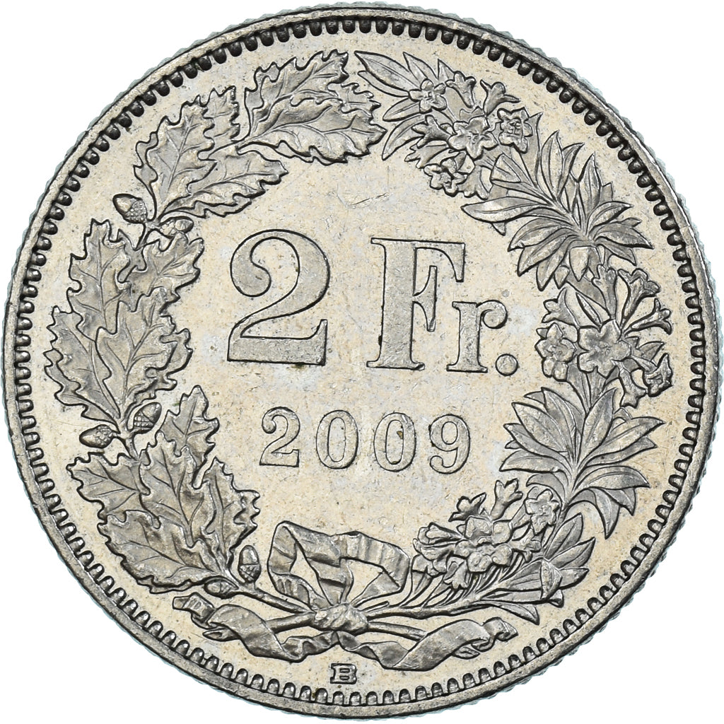 Münze, Schweiz, 2 Francs, 2009