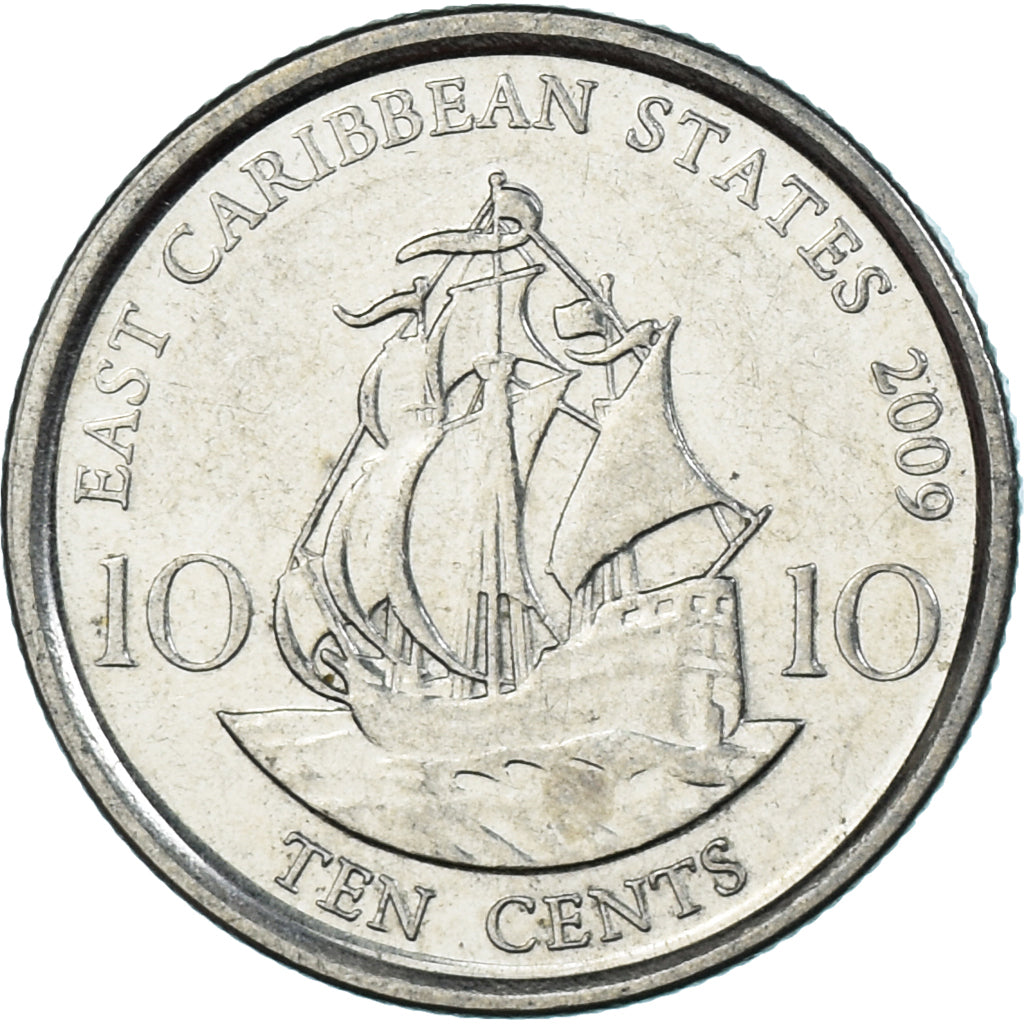 Moeda, Estados das Caraíbas Orientais, 10 Cents, 2009