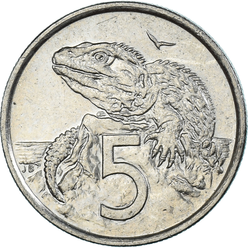 Monnaie, Nouvelle-Zélande, 5 Cents, 2002