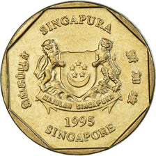 Coin, Singapore, Dollar, 1995