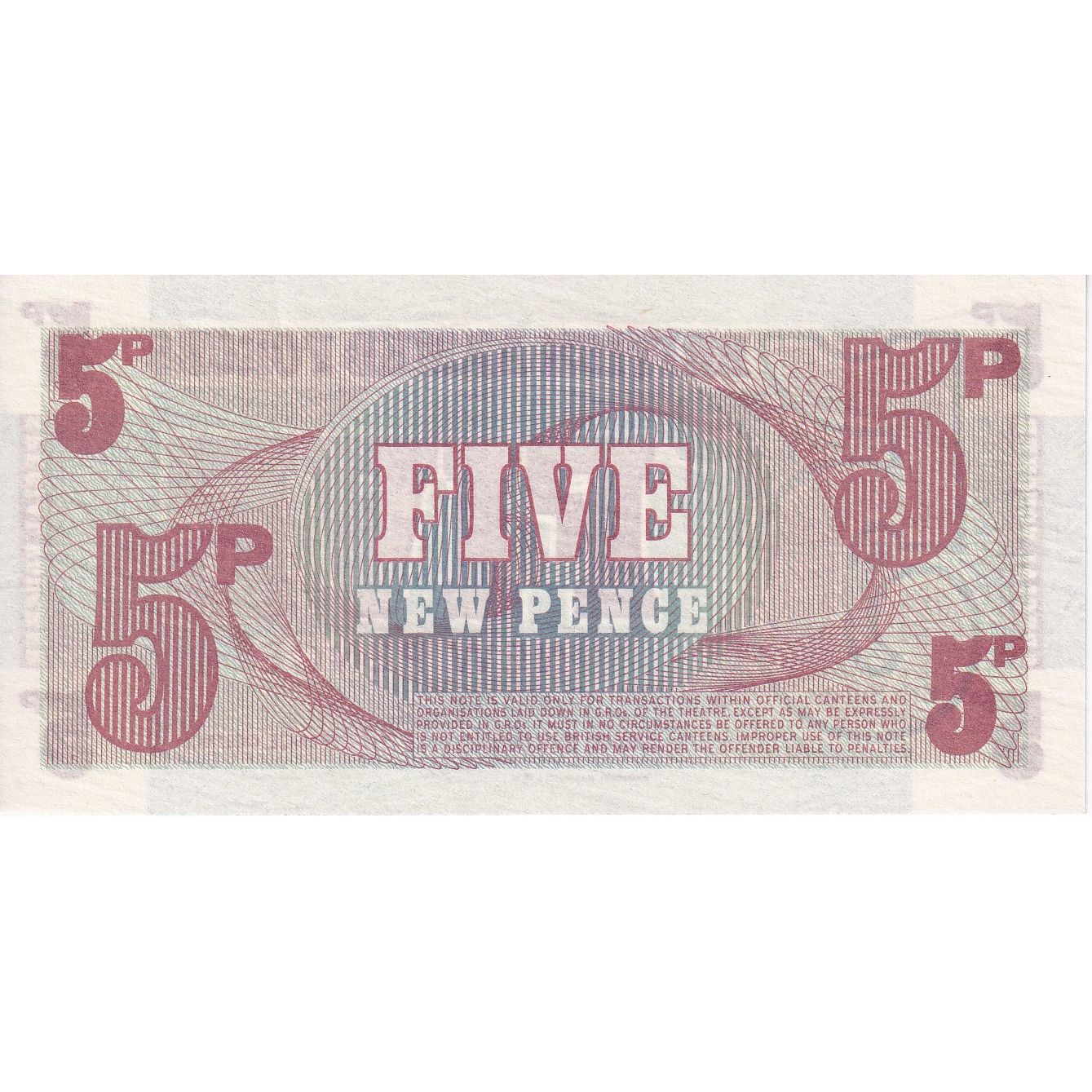 Groot Bretagne, 5 New Pence, Undated (1972), KM:M47, NIEUW