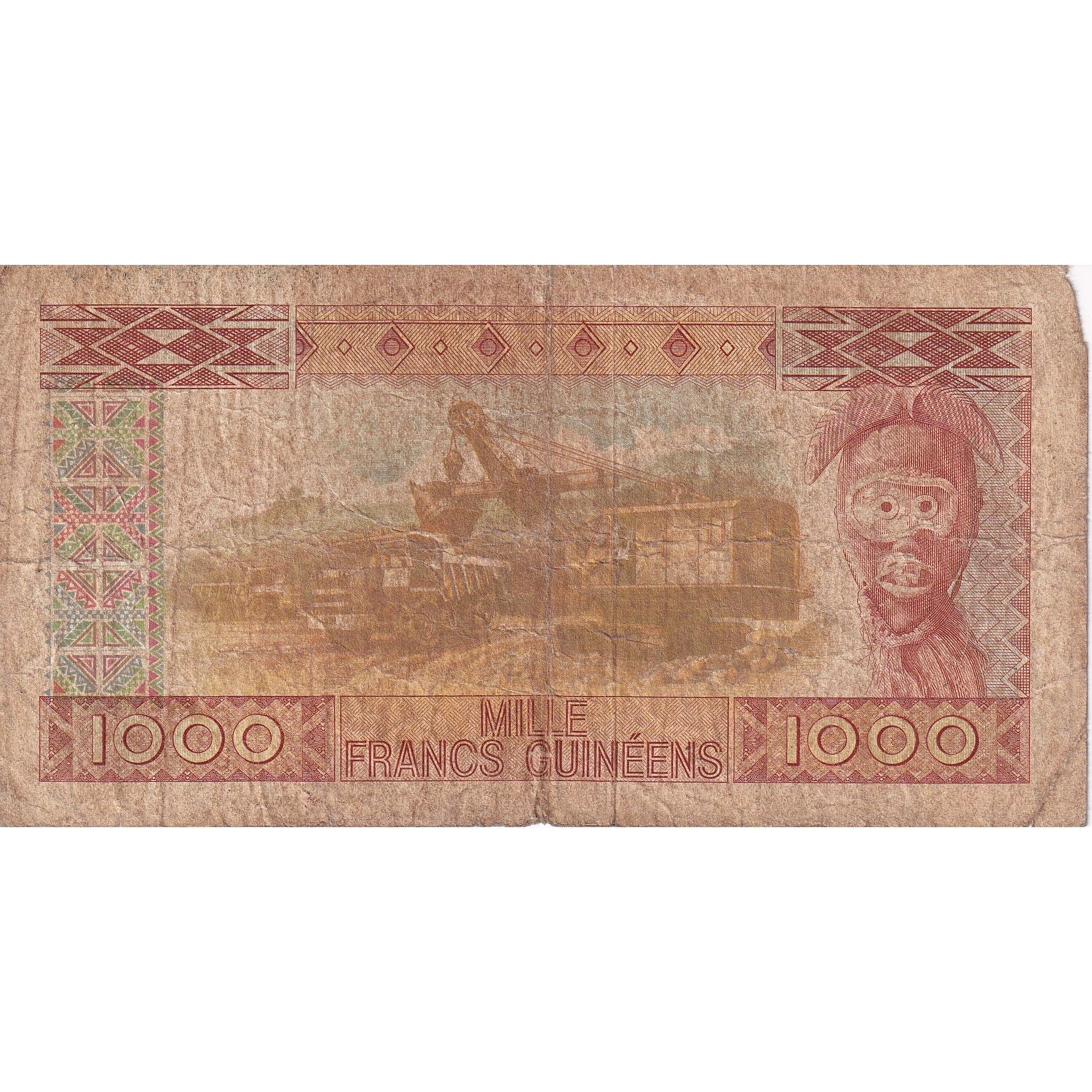 Guinea, 1000 Francs, 1985, KM:32a, S