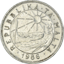 Coin, Malta, Lira, 1986