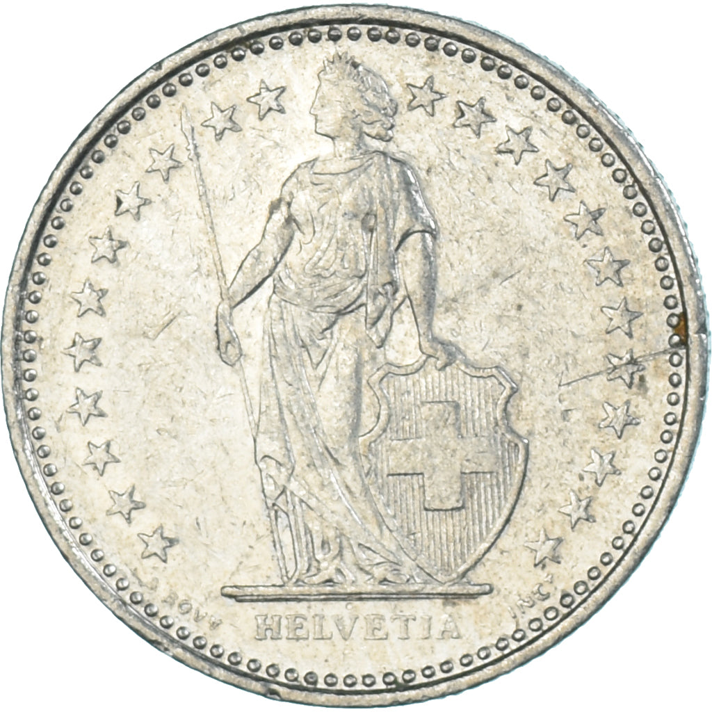 Moneda, Suiza, 1/2 Franc, 1985