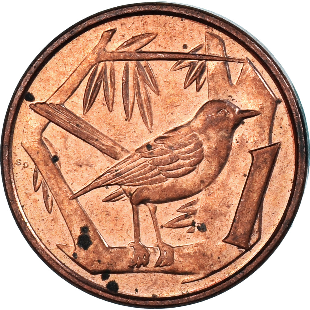 Moneta, Isole Cayman, Cent, 1992
