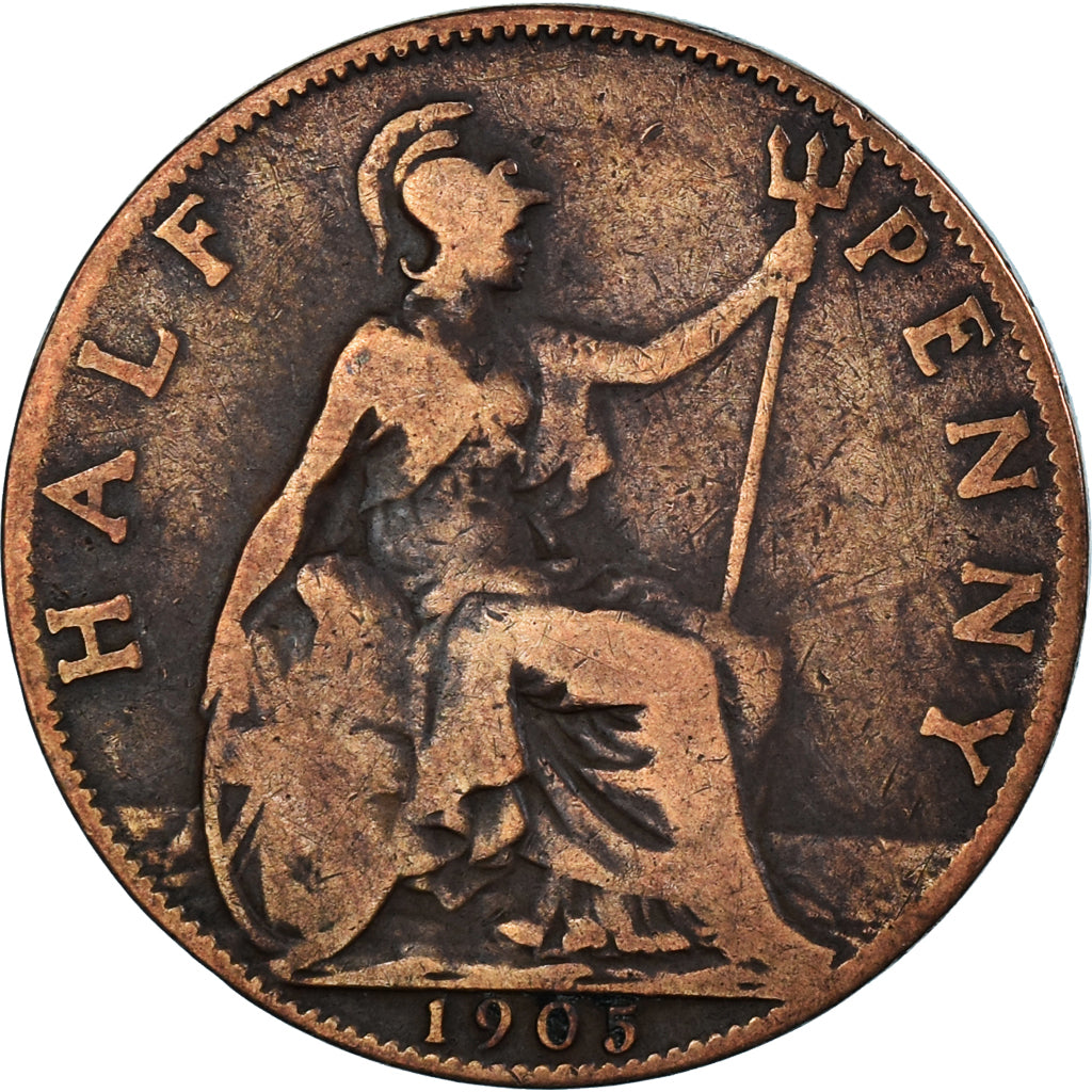 Moneta, Wielka Brytania, 1/2 Penny, 1905