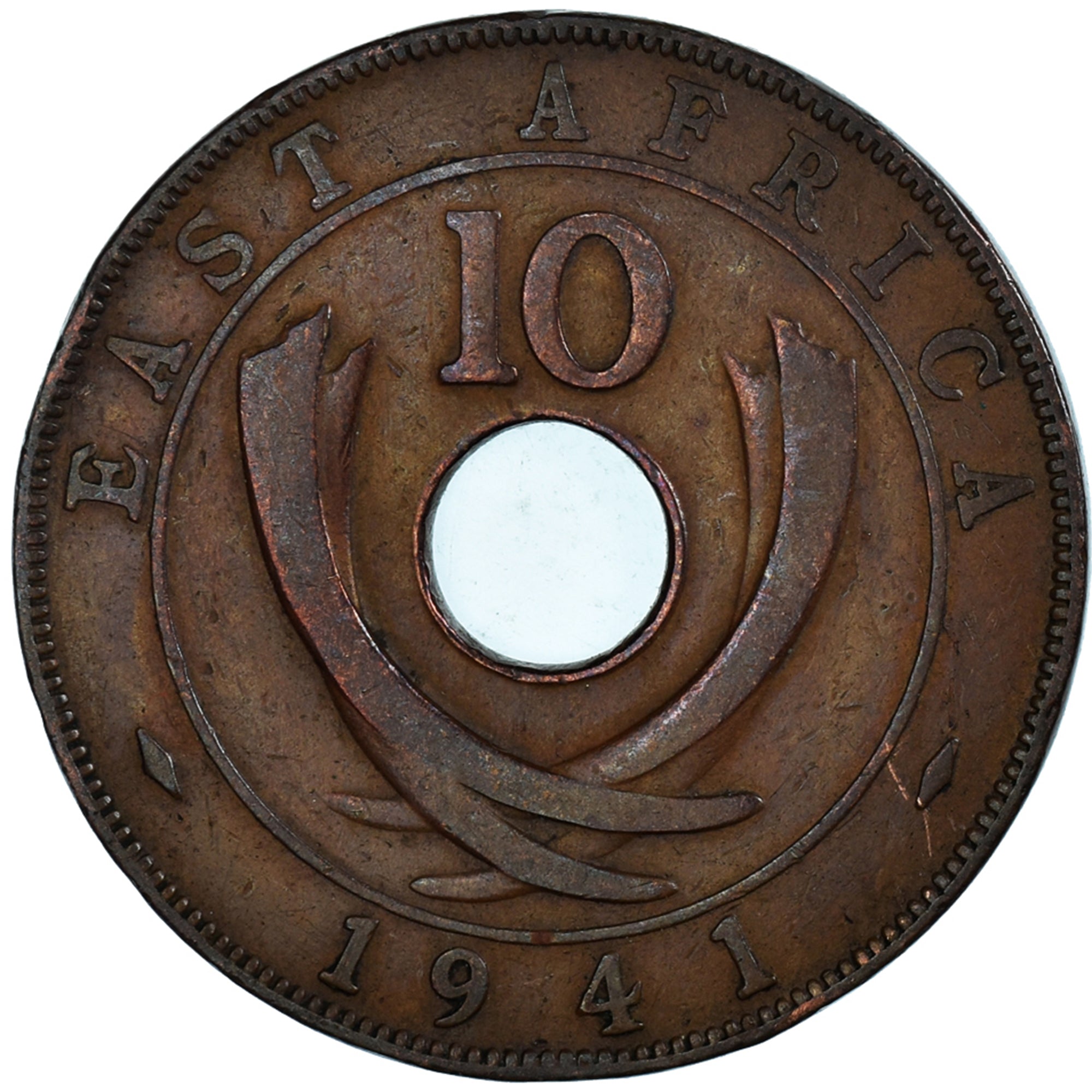 Coin, EAST AFRICA, 10 Cents, 1941