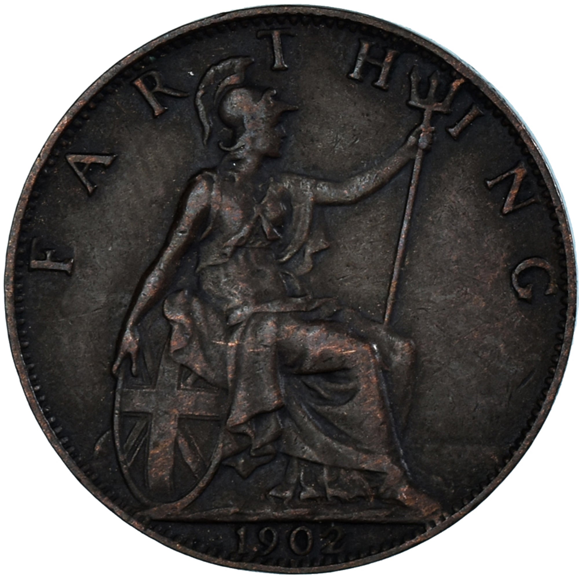 Munten, Groot Bretagne, Farthing, 1902