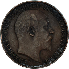 Monnaie, Grande-Bretagne, Farthing, 1907