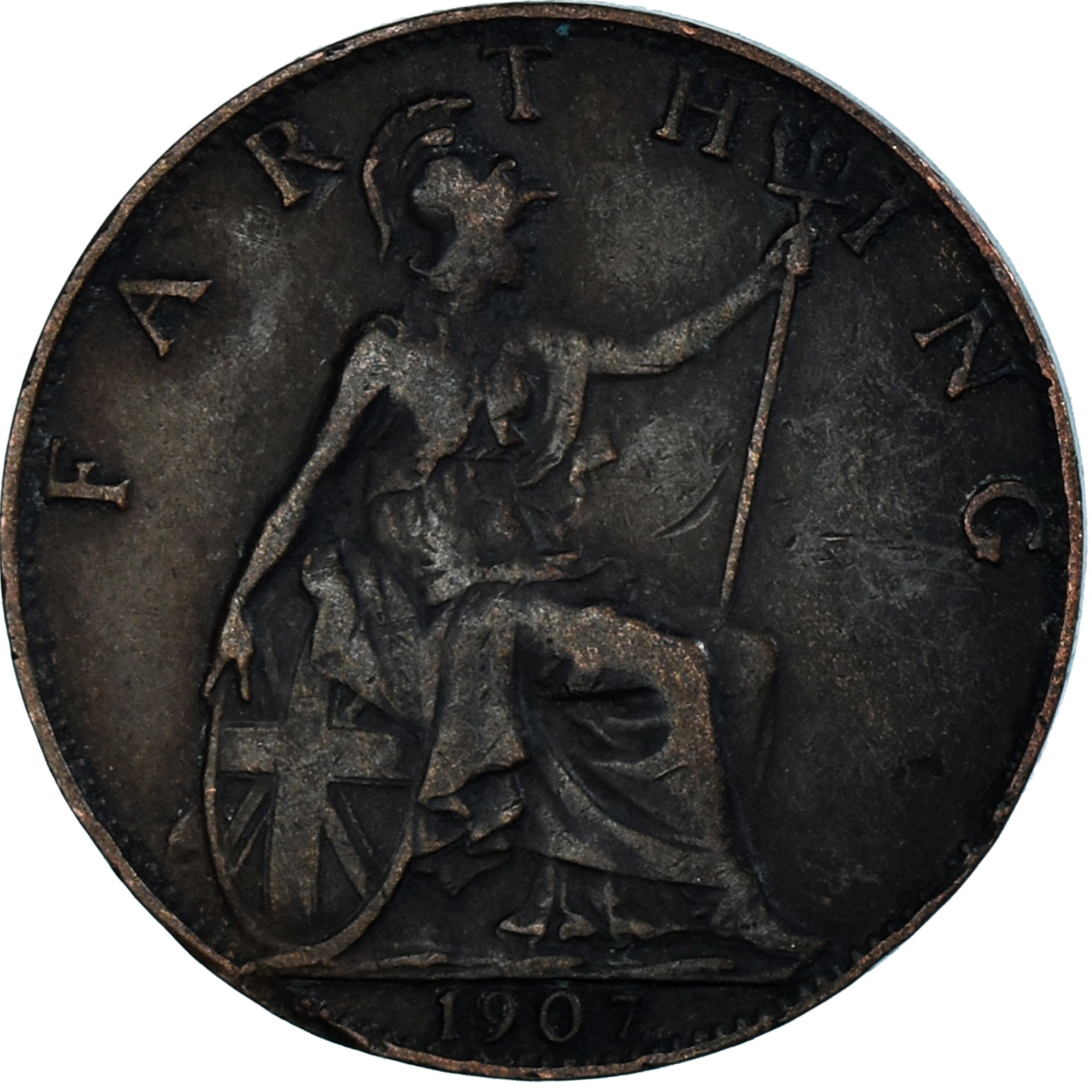 Monnaie, Grande-Bretagne, Farthing, 1907