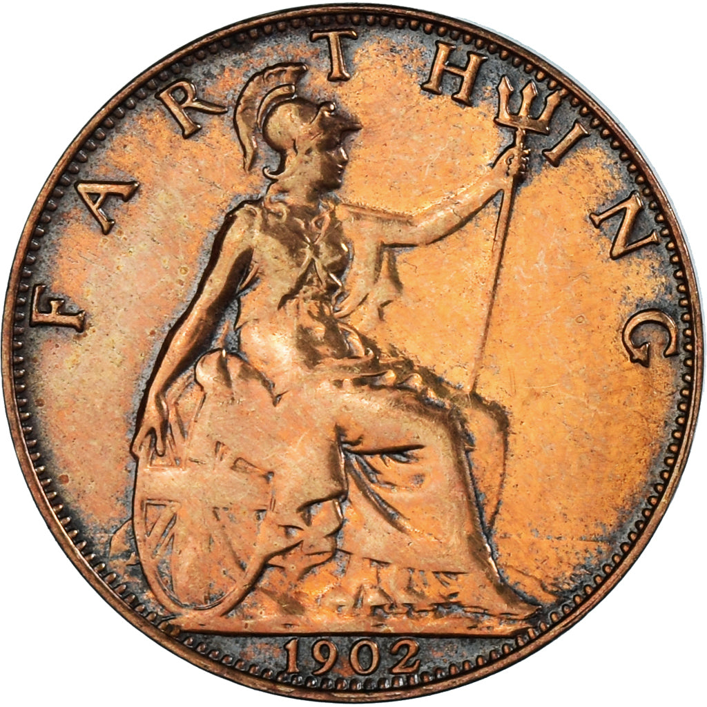 Münze, Großbritannien, Farthing, 1902