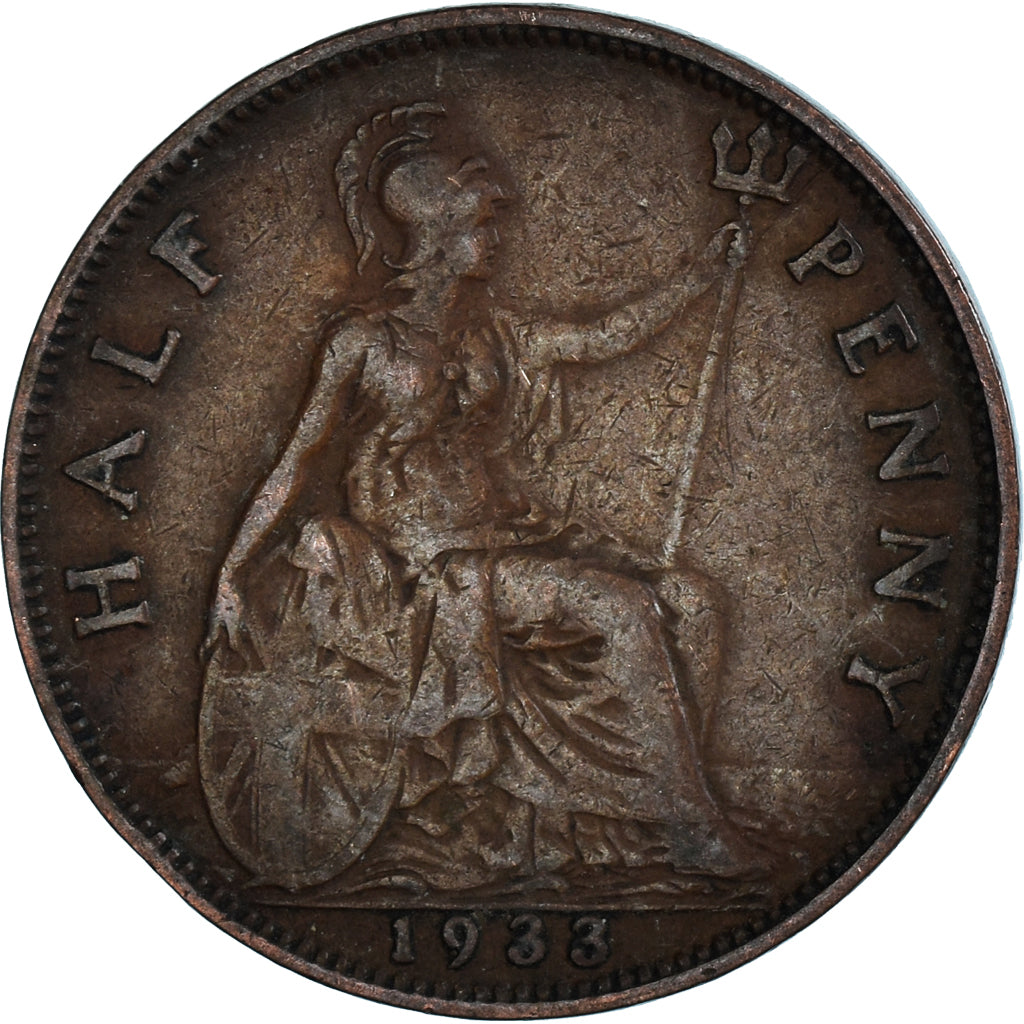 Coin, Great Britain, 1/2 Penny, 1933